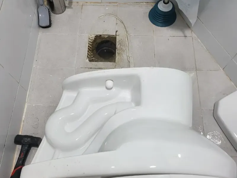 천안 변기막힘 작업사례 2